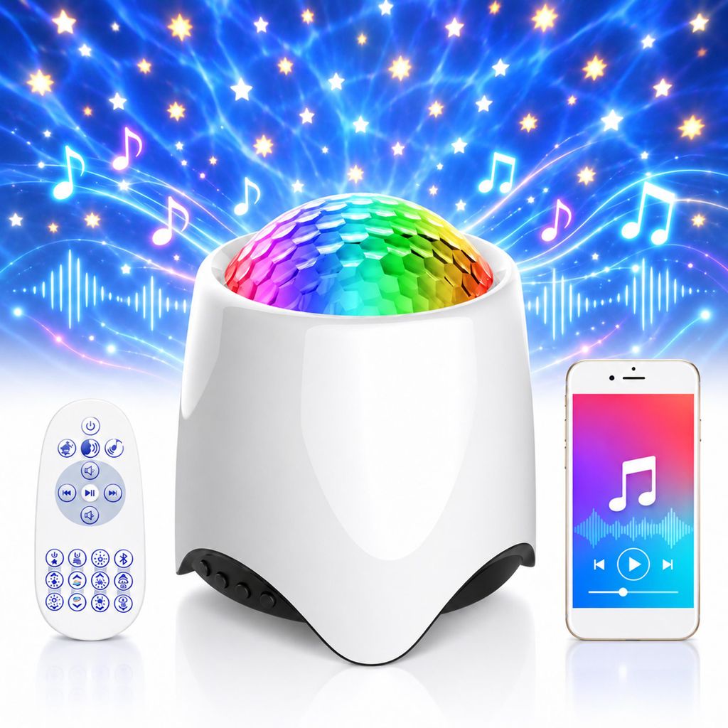 Projecteur Galaxie LED avec Enceinte Bluetooth, 56 Image du produit 