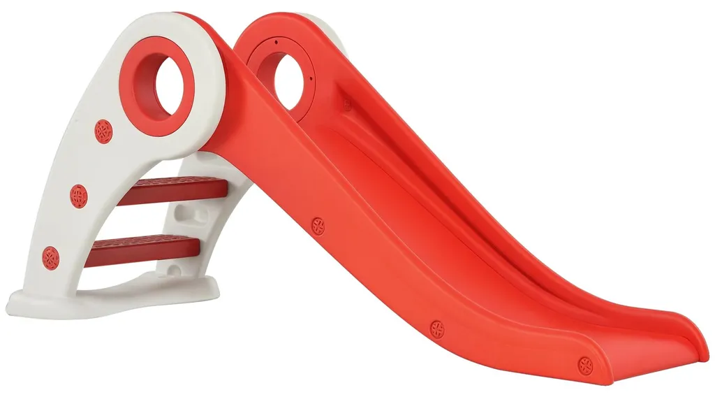 Toboggan pliable rouge : la solution gain de place pour petits jardins