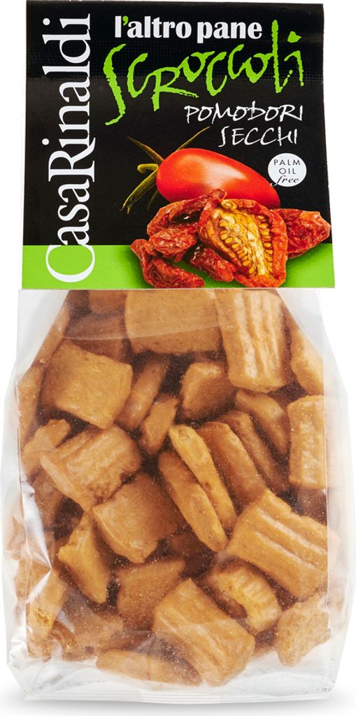 Traditionelle Scroccoli Salziger Snack und getrockneten Tomaten im Beutel 300g