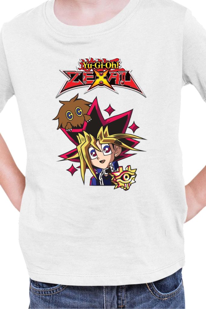 Kinder T-Shirt Japan Manga Anime Comics Yu Gi 021, / Weiß