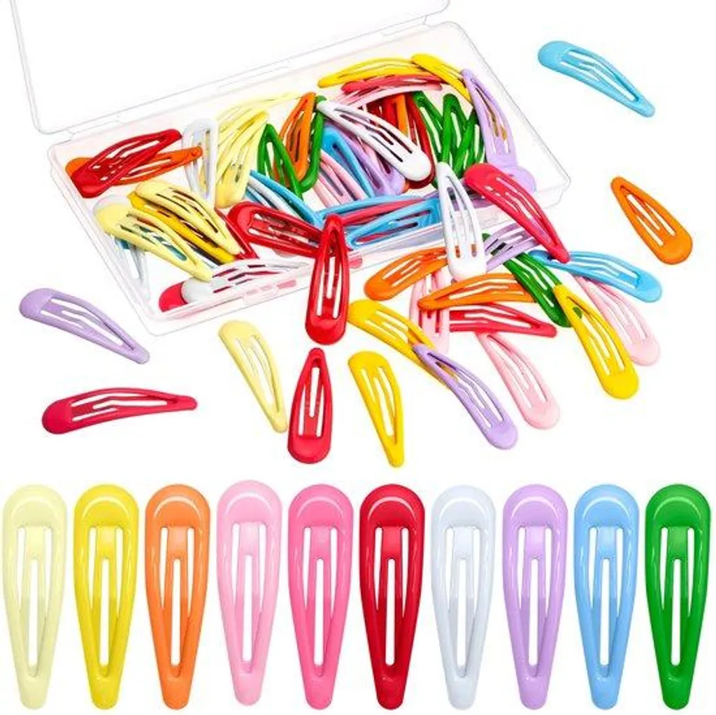 Lot de 8 Barrettes Colorées en Acrylique 13 cm Grandes et Robustes