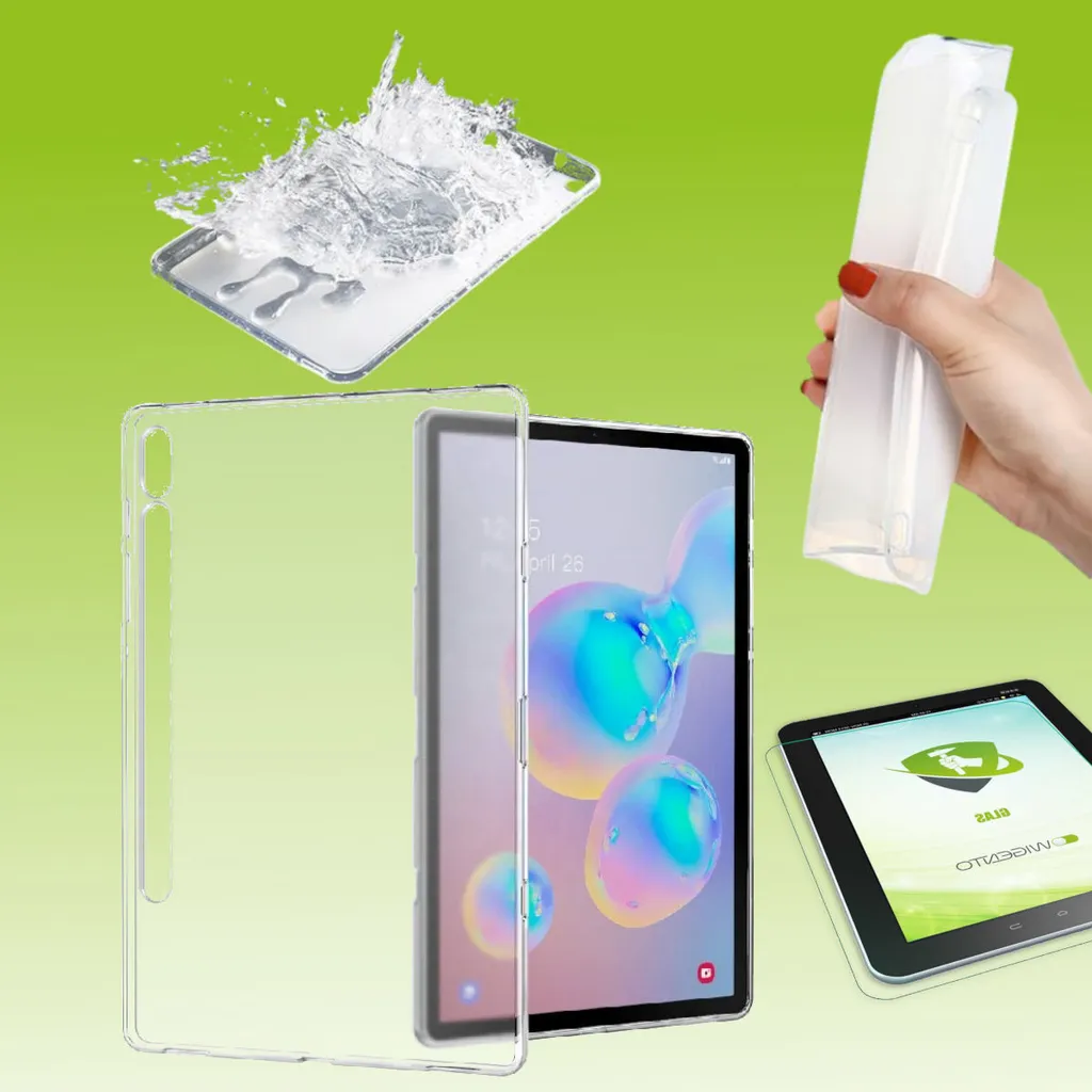 Custodia Trasparente Samsung Tab S7 + Pellicola Vetro H9: Sicurezza 2020
