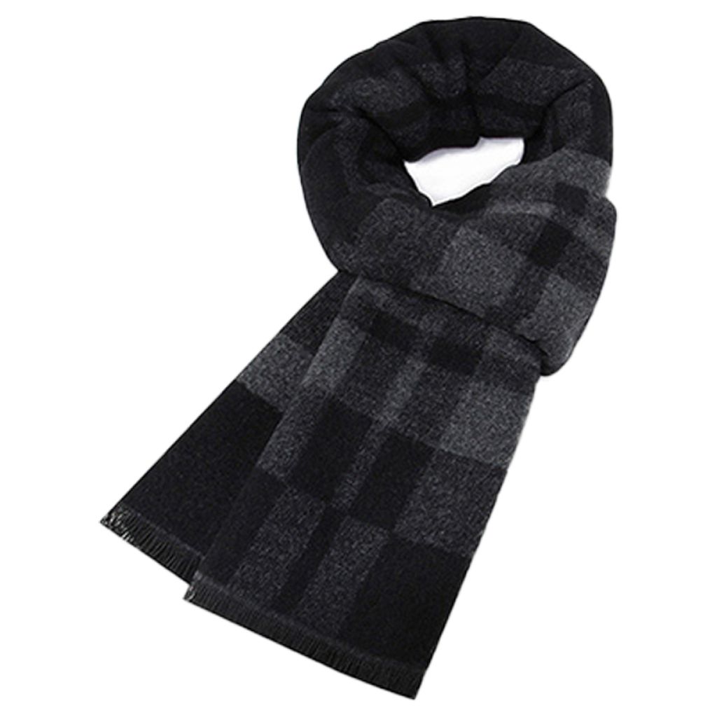 Weihnachtsschal Dreieckstuch - Warmer Doppellagiger Schal Mit Weihnachtsmotiven