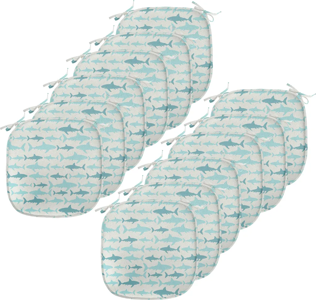 Set 12 Cuscini Decorativi Mare 40x40 ABAKUHAUS Impermeabili Turchese