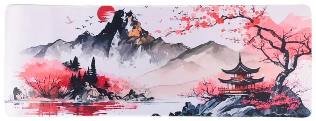 Aménagez un bureau zen avec ce grand tapis de souris design japonais