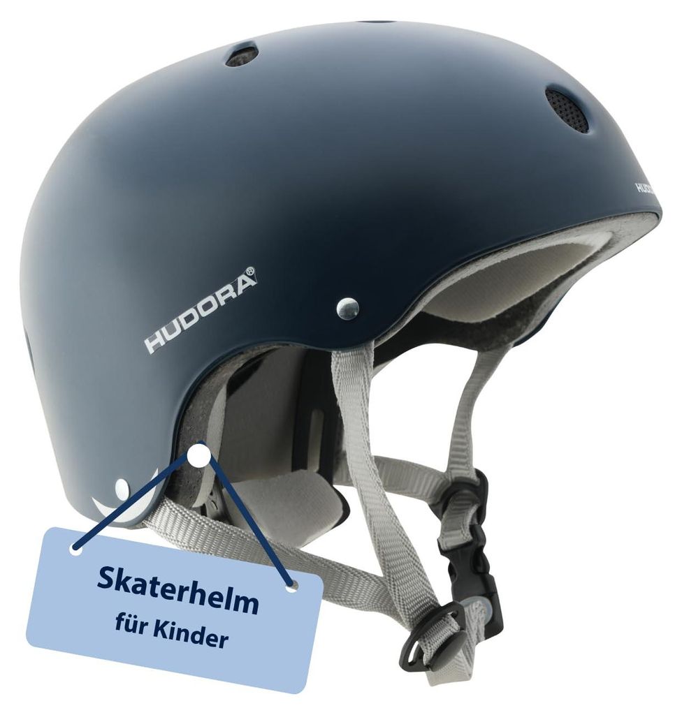 HUDORA Skaterhelm - Skateboard-Helm für Kinder, Jugendliche und Erwachsene - Helm - zum Skaten, Skateboarden, Scooterfahren und Fahrradfahren