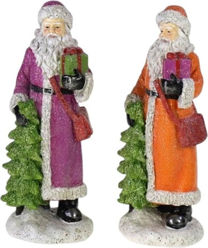 Magenta-Orange Weihnachtsmann von Werner Voß für stilvolle Weihnachtsdekoration