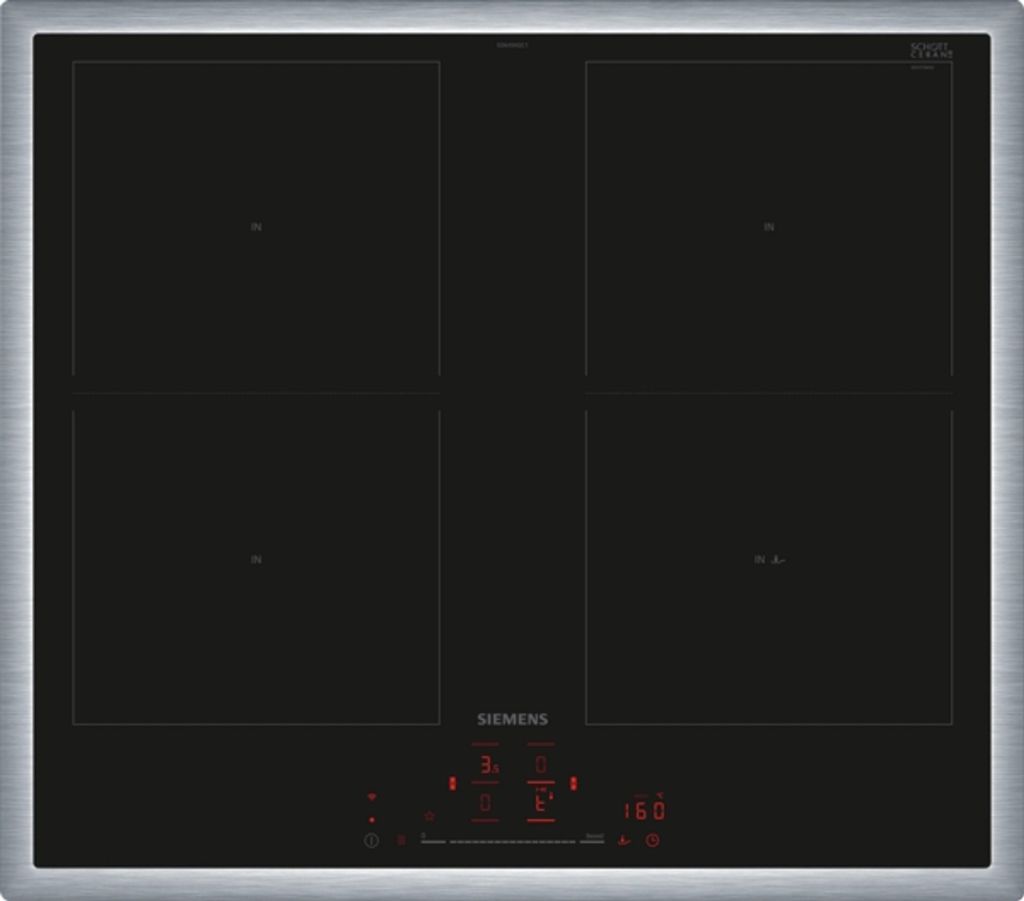 Siemens iQ500, Table de cuisson à induction, 60 cm, Noir, Image du produit 