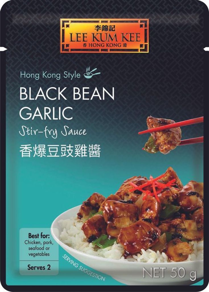 [ 50g ] Lee Kum Kee Schwarze Bohnen-Knoblauch-Sauce / Black Produktbild 