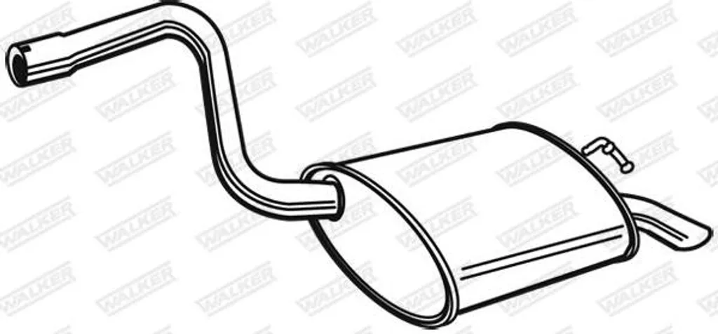 Silencieux arrière Mondeo pour entretien échappement WALKER 70134