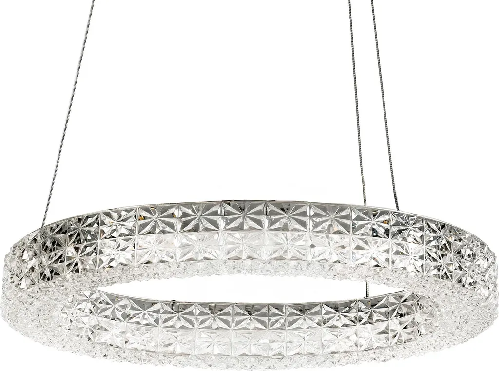 Suspension de Plafond Chrome 50cm Toolight MS005-CP Design Moderne - 4