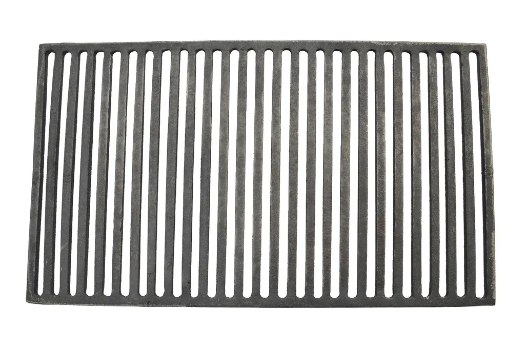 Grille de barbecue en fonte SEZAM 63 x 36 cm pour cuisson homogène