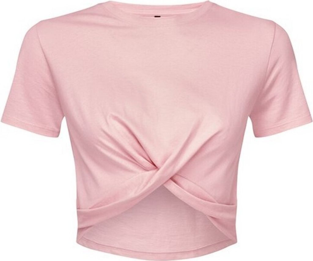 TriDri - Kurzes Top Gedreht für Damen RW9216 (42 DE) (Pink)