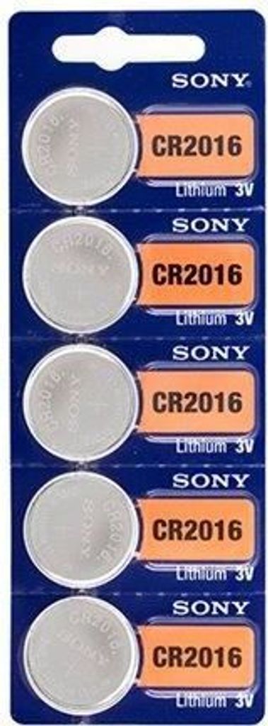 Sony CR2016 5er Blister 3V Batterie Lithium Knopfzelle Produktbild 