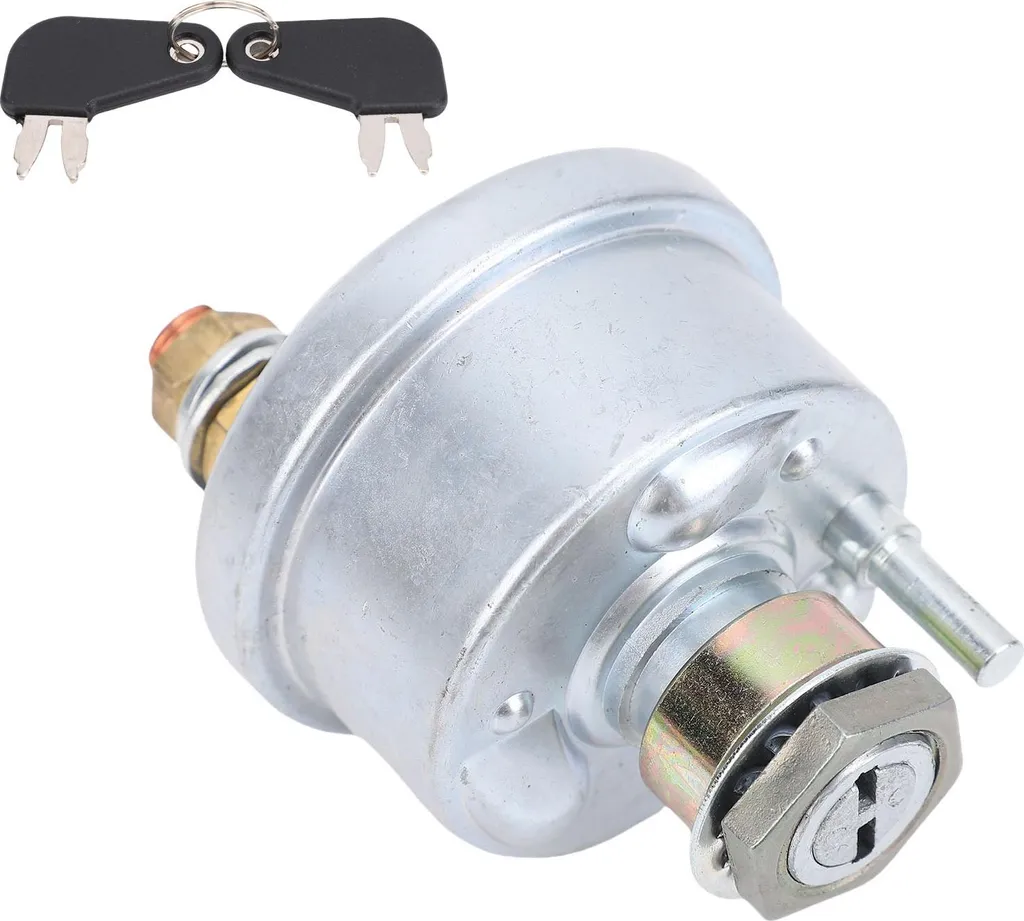 Interrupteur de batterie 7N0718 étanche avec 2 clés pour engins de TP
