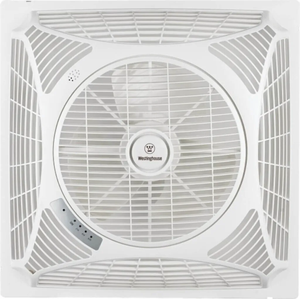 Ventilateur de plafond encastrable 60x60 Westinghouse avec télécommande