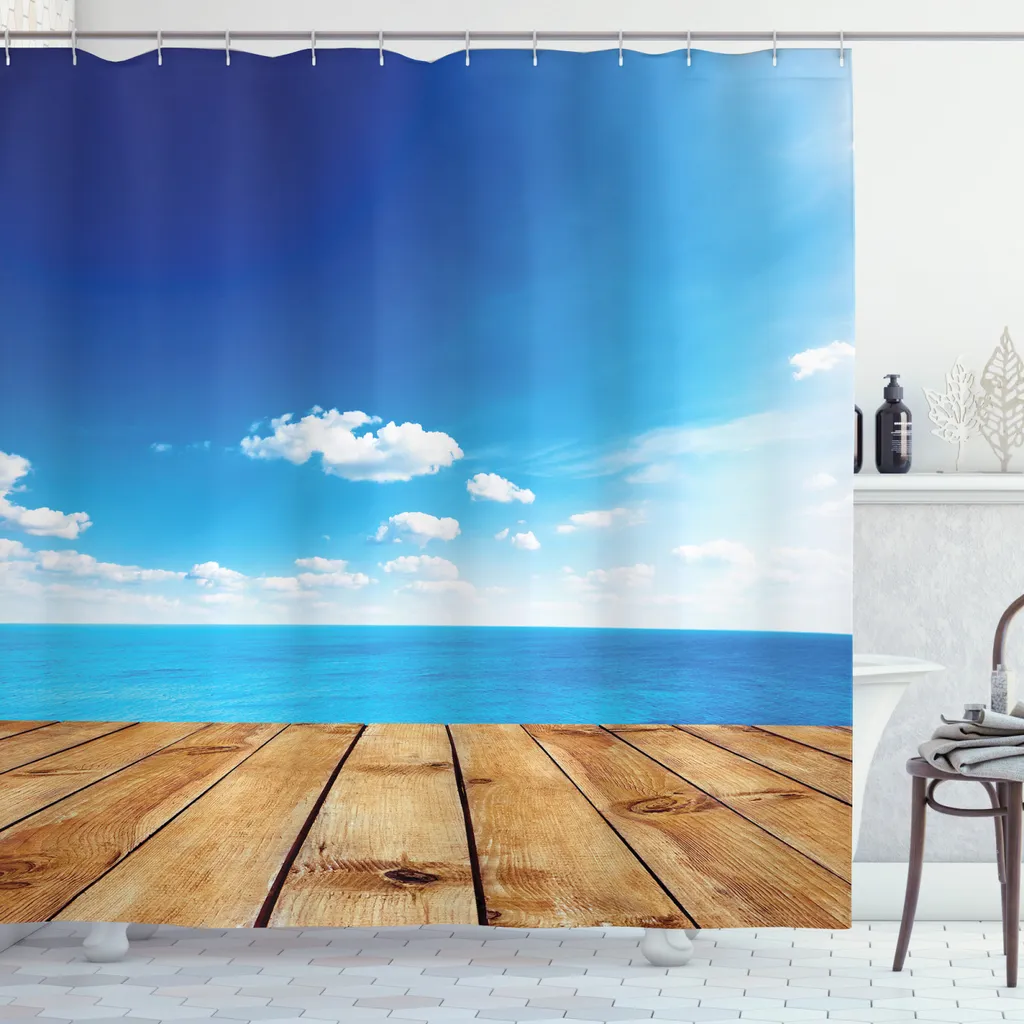 Tenda Doccia ABAKUHAUS Effetto Mare | Benessere e Igiene in Bagno