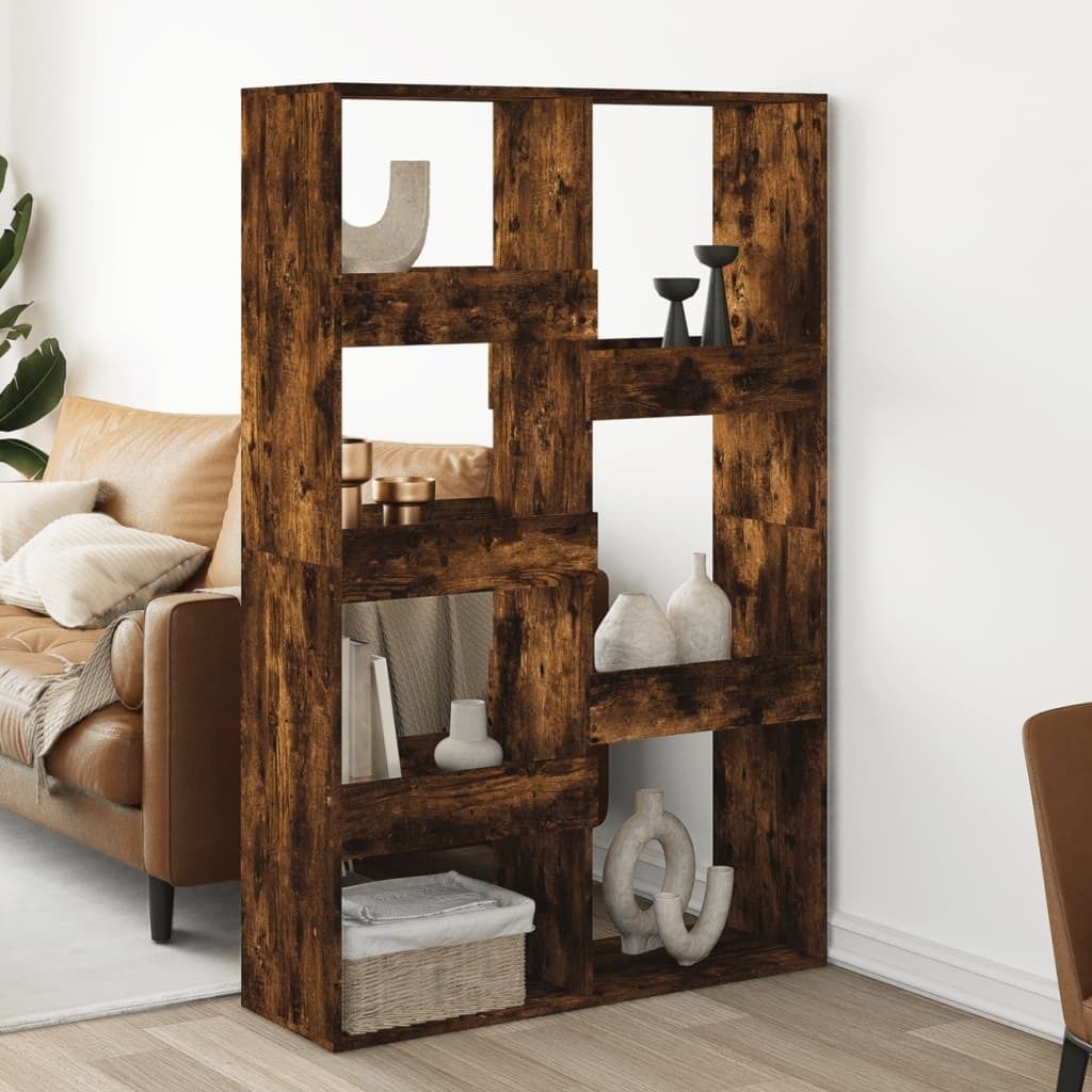 Maison Exclusive - Raumteiler Räuchereiche 100x33x155,5 cm Holzwerkstoff