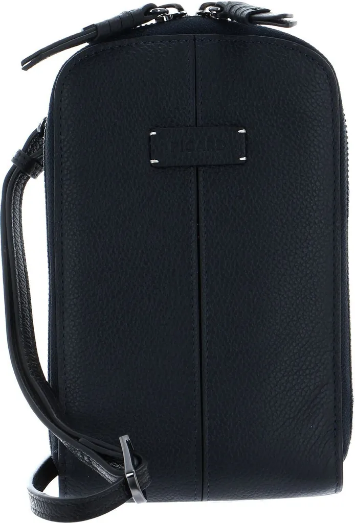 Pochette téléphone en cuir bleu marine Picard Beast 1 pour smartphone