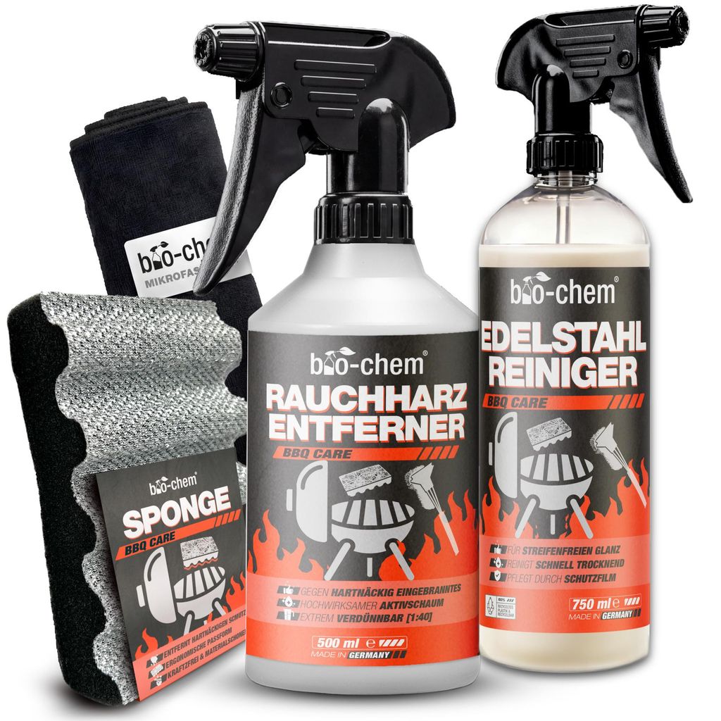 bio-chem Grillreiniger Set 4-teilig: Rauchharz-Entferner + Produktbild 