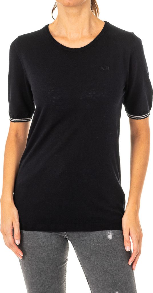 La Martina Damen-Kurzarm-Rundhals-T-Shirt LWS001