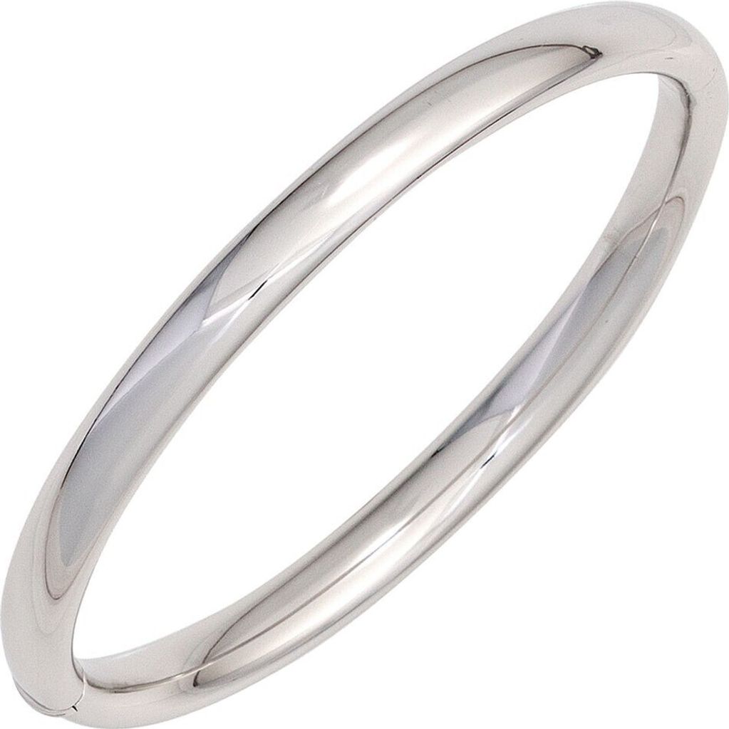 Armband Armreif aus 925 Silber glänzend oval schlicht Kastenschloss ca. 19,5 cm
