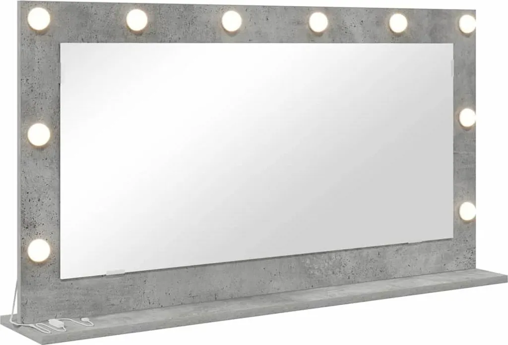 Specchio Bagno Cemento Grigio 100x55x18 - Design Moderno e Robusto