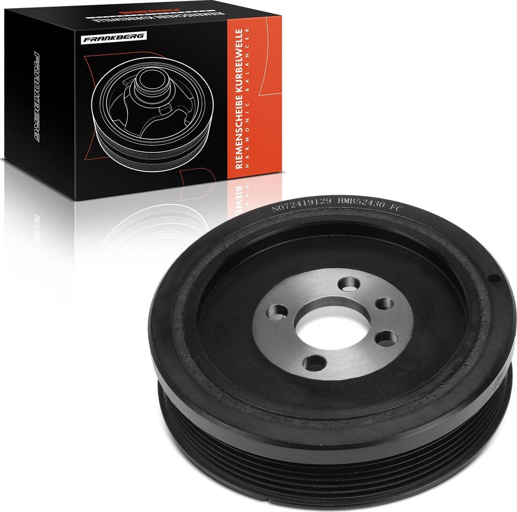 Frankberg 1x Riemenscheibe Kurbelwelle für VW T5 Transporter V Bus Bora Audi A4 8E2 Seat Leon