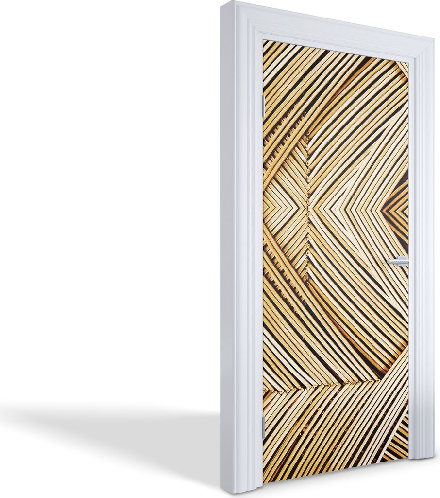 Wandtattoos Türen Selbstklebende Wandsticker Türtapeten - Geometrisches Gewebe - 95 x 205 cm