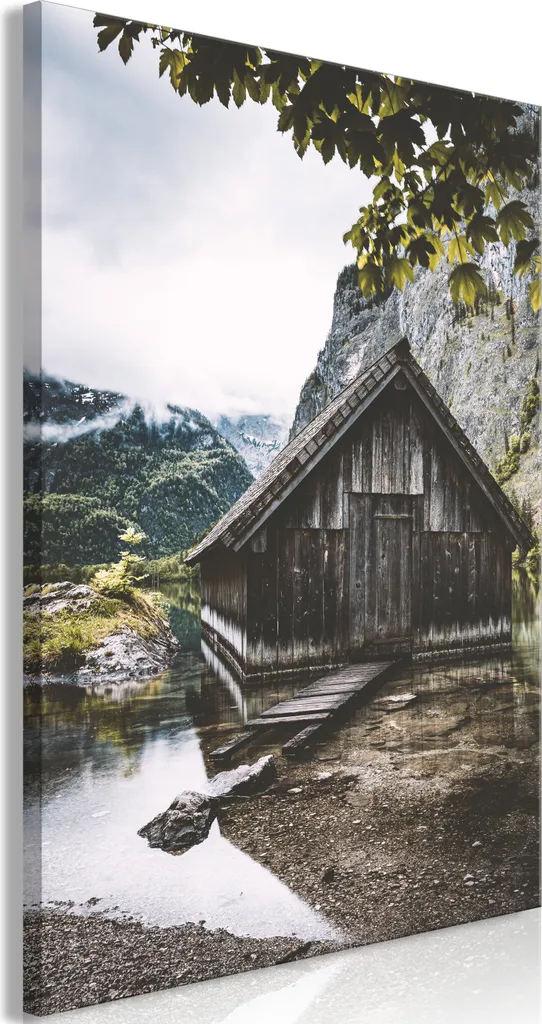 Wall Art Montagna 40x60 cm - Quadro Tela Vlies Trendy Verticale