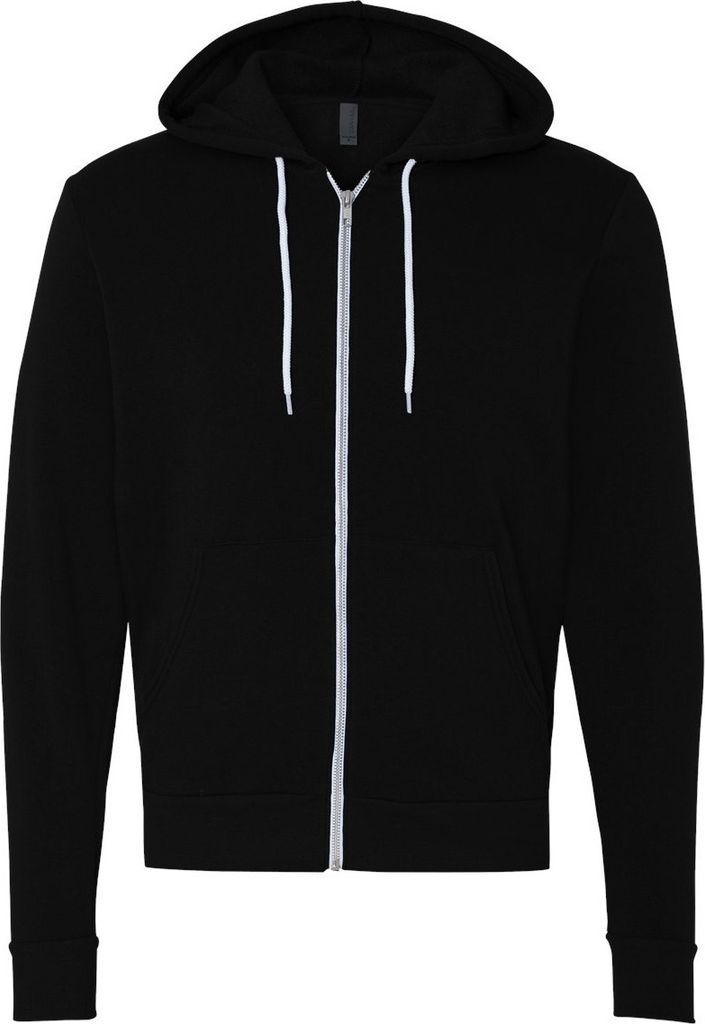 Bella + Canvas Erwachsene Uni Reißverschluss Kapuzenjacke PC3874 (XL) (Schwarz)