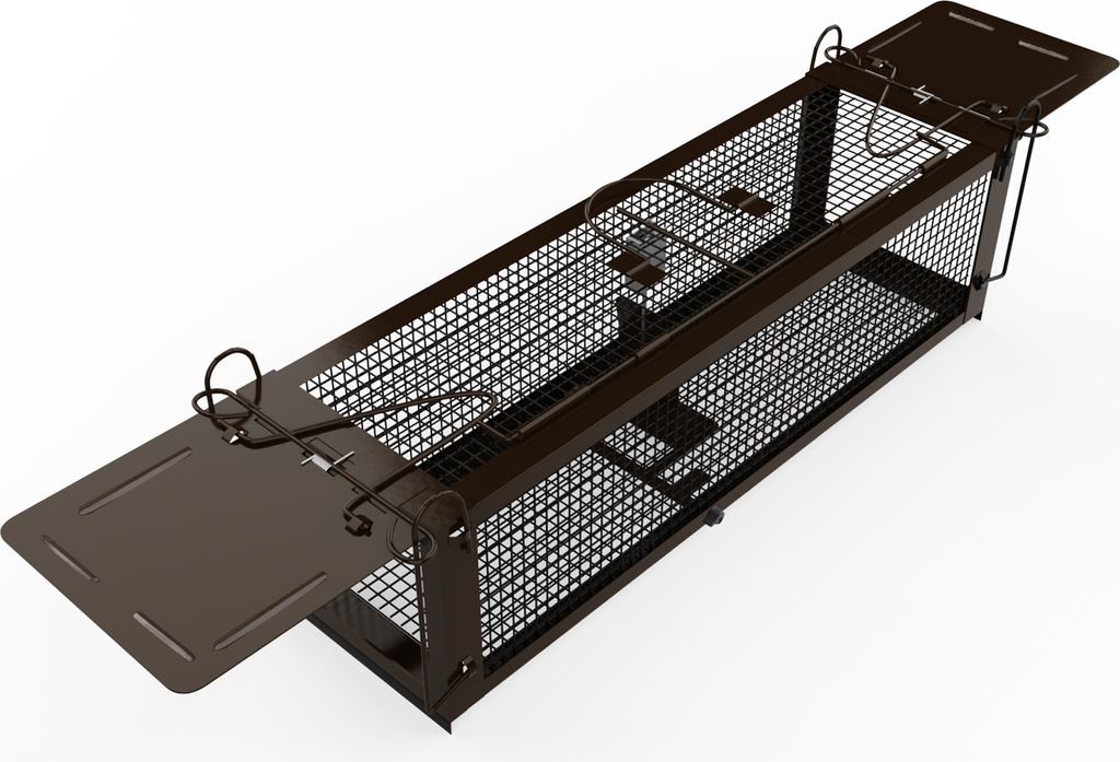 RatzFatz MTBSL60 Lebendfalle Groß, Premium Rattenfalle Wiederverwendbar, Mausefalle Lebend, 2 Türen, Ersetzt Schlagfallen, Siebenschläfer XXL, T...