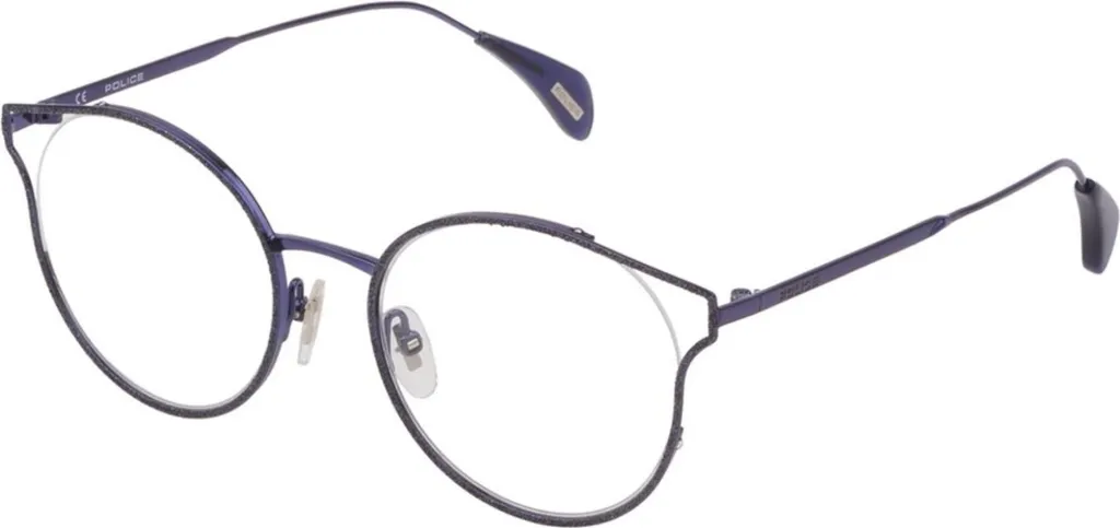 Lunettes de soleil Police VPL926 500F 54 pour homme style iconique noir