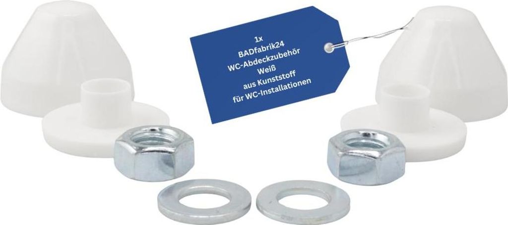 BADfabrik24 WC-Abdeckzubehör weiß