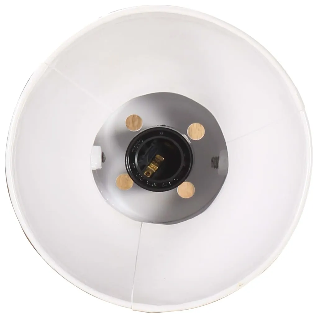 Applique murale ronde industrielle blanche E27 pour décoration intérieure - 8