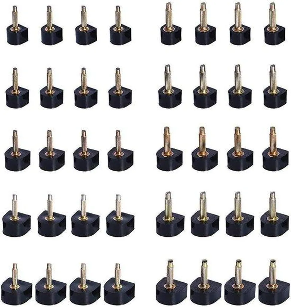 Protège-talons en forme de U de 8 à 12 mm noir - Lot de 20 paires