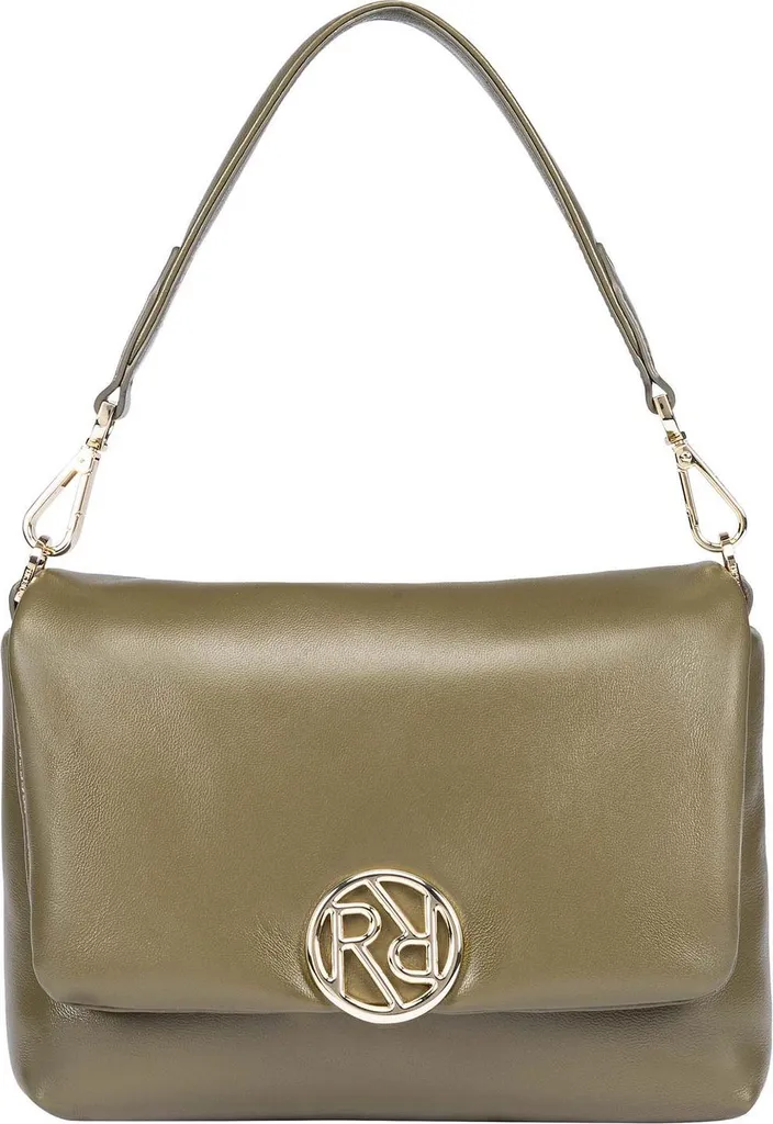 Sac bandoulière ROECKL Soho Crossover Mini Moss en cuir olive élégant