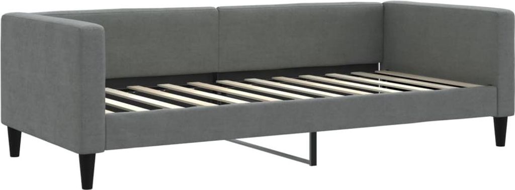 vidaXL Tagesbett Dunkelgrau 90x200 cm Stoff