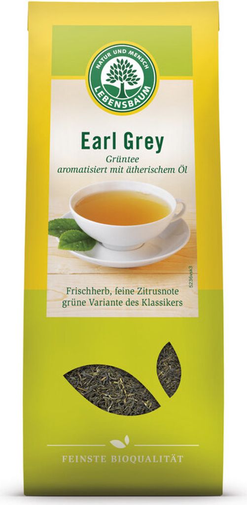 Lebensbaum Grüntee Earl Grey 50g Produktbild 