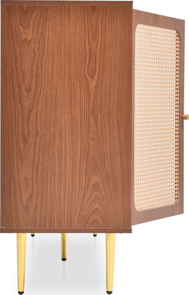 Rattanowa komoda z 2 drzwiami i 3 szufladami, regulowana Zdjęcie produktu 22