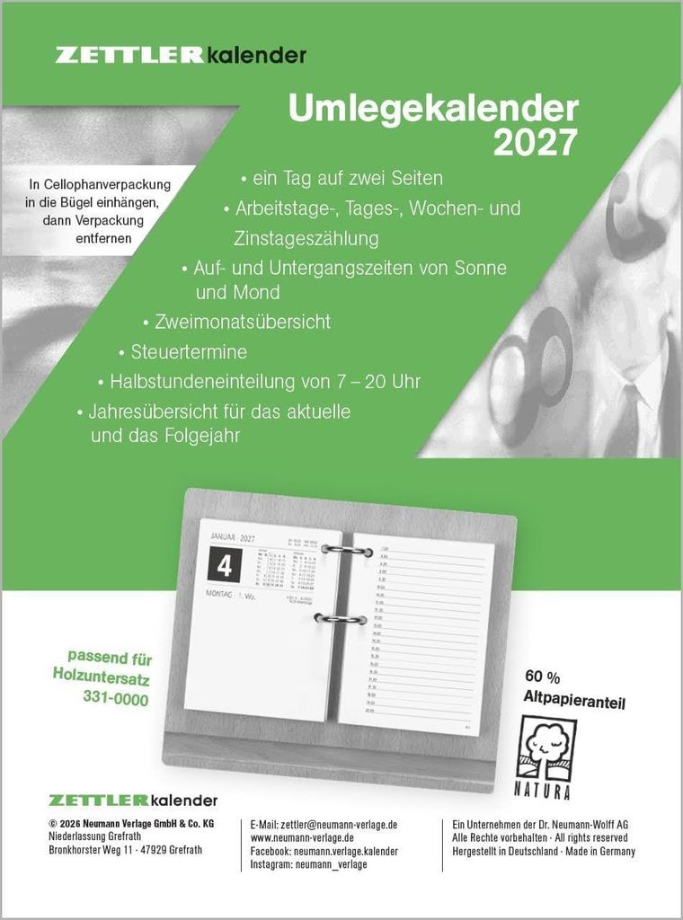 Rössler Papier 20330401 Koperta Dürener Tradition - DL, 25 Zdjęcie produktu 
