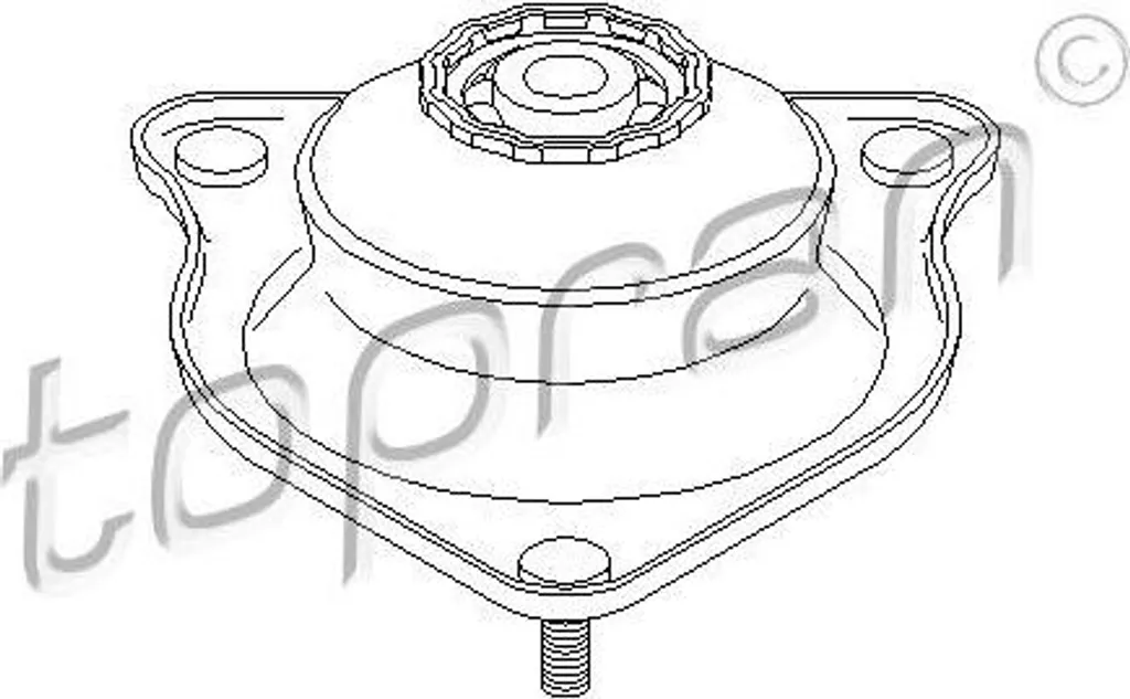 Support de suspension renforcé TOPRAN 501 084 - Montage OE 31306764884
