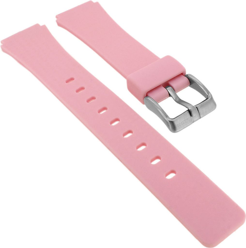 Calypso ⇔ Uhrenarmband aus Silikon in rosa Schließe silbern ⇔ K5743/3