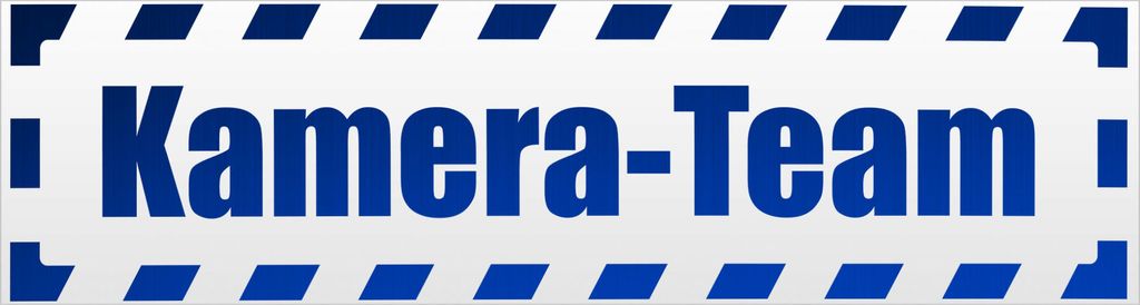 Kiwistar Kamera - Team gestreift Magnetschild Schild magnetisch - 60cm Blau - reflektierend - Magnetfolie für Auto PKW Kfz