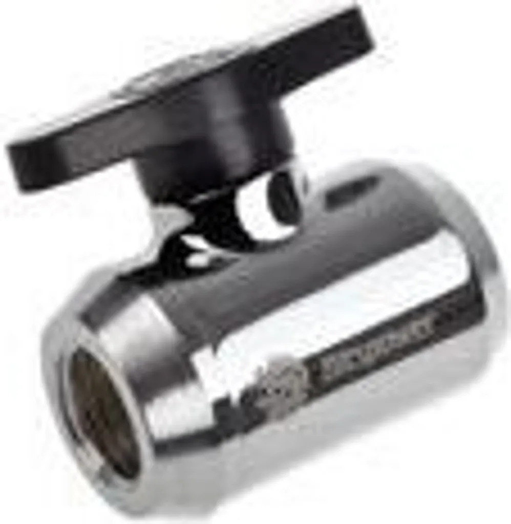 Vanne Bitspower 1/4 Shiny Silver pour isoler et réparer votre circuit