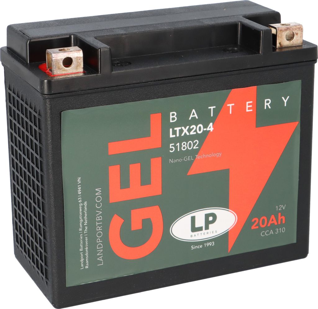 Batterie 12V 20Ah für Motorrad Startbatterie MG LTX20-4