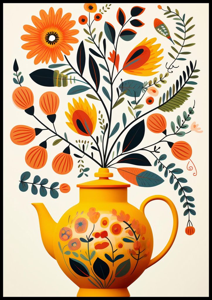 Plakat 70x100cm Üppiger Tee