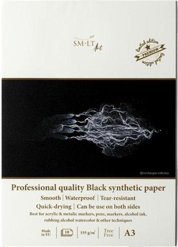 SMLT Zeichenblock professionell synthetisch A3 schwarz Produktbild 