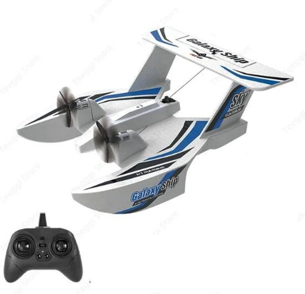 Avion télécommandé pour lac et mer avec 2 moteurs et rayon de 150m RC