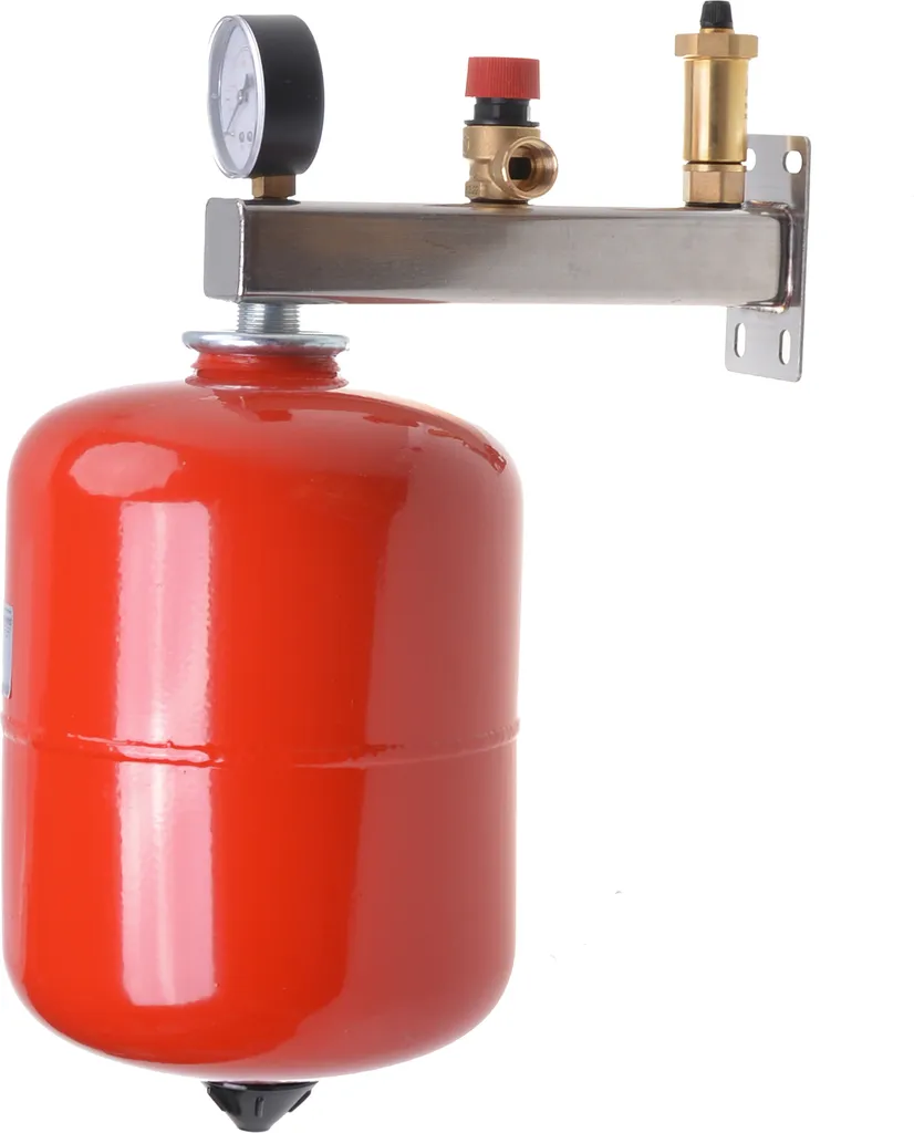 Aqbau® Set 5L Membrane Vase d'Expansion & Groupe Sécurité Inox 3/4"